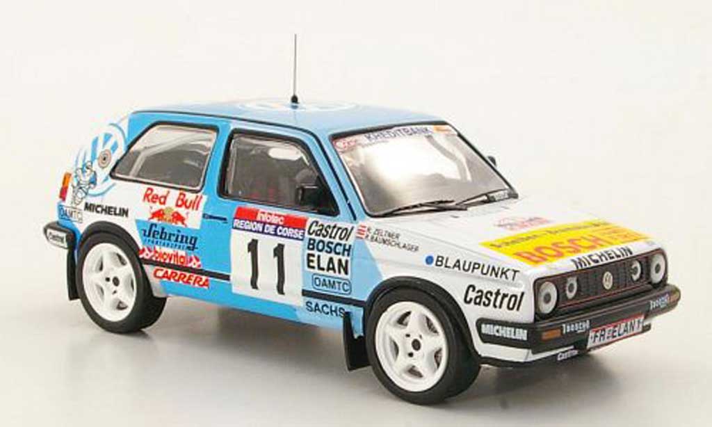 Volkswagen Golf 2 GTI 1/43 IXO 2 GTI 16V No.11 R.Baumschlager / R.Zeltner Tour de Corse 1990 modelauto