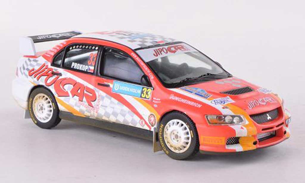 Mitsubishi Lancer Evolution IX 1/43 IXO Evolution IX No.33 Jipocar Rally Schweden 2008 M.Prokop/J.Tomanek modelauto