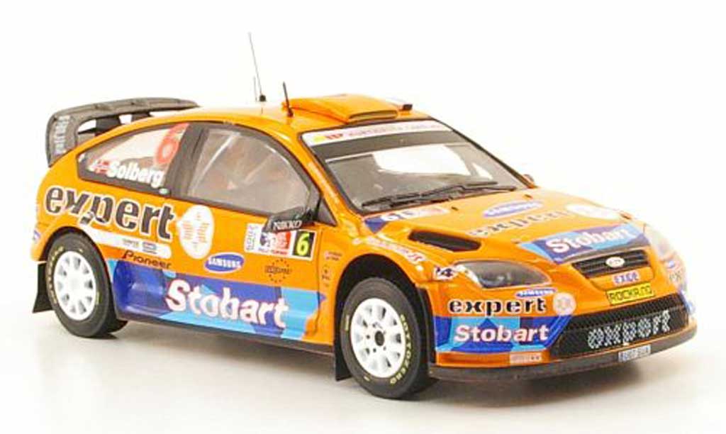 Ford Focus RS WRC 1/43 IXO RS WRC 08 No.6 Stobart Rally Norwegen 2009 modelauto