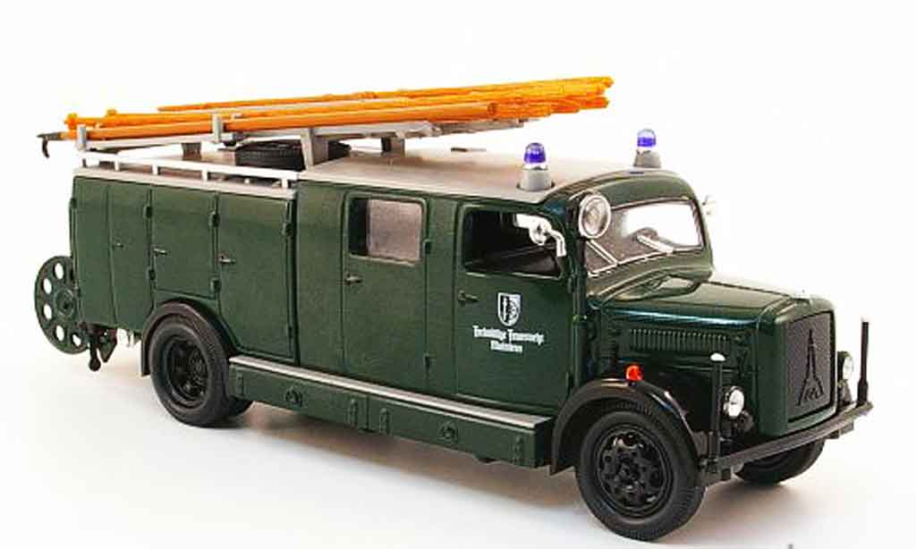 Magirus SLG 1/43 Yat Ming S 3000 Freiwillige pompier Mainleus 1941 modelauto