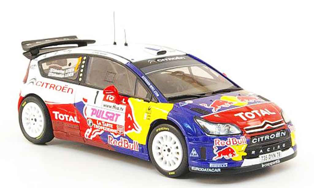 Citroen C4 WRC 2009 1/43 IXO WRC 2009 no.1 loeb loeb rallye du var modelauto