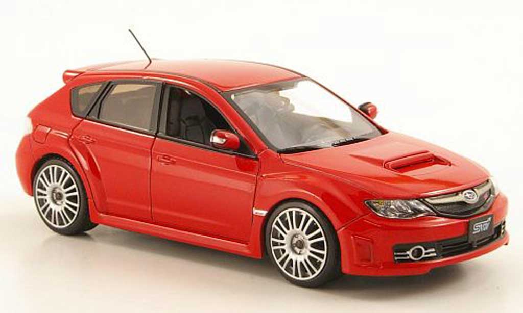 Subaru Impreza WRX 1/43 J Collection STI WRX 2.5 rood 2009 modelauto