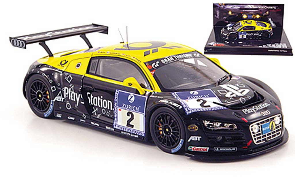 Audi R8 LMS 1/43 Minichamps LMS No.2 Team Abt24h Nurburgring 2010 modelauto