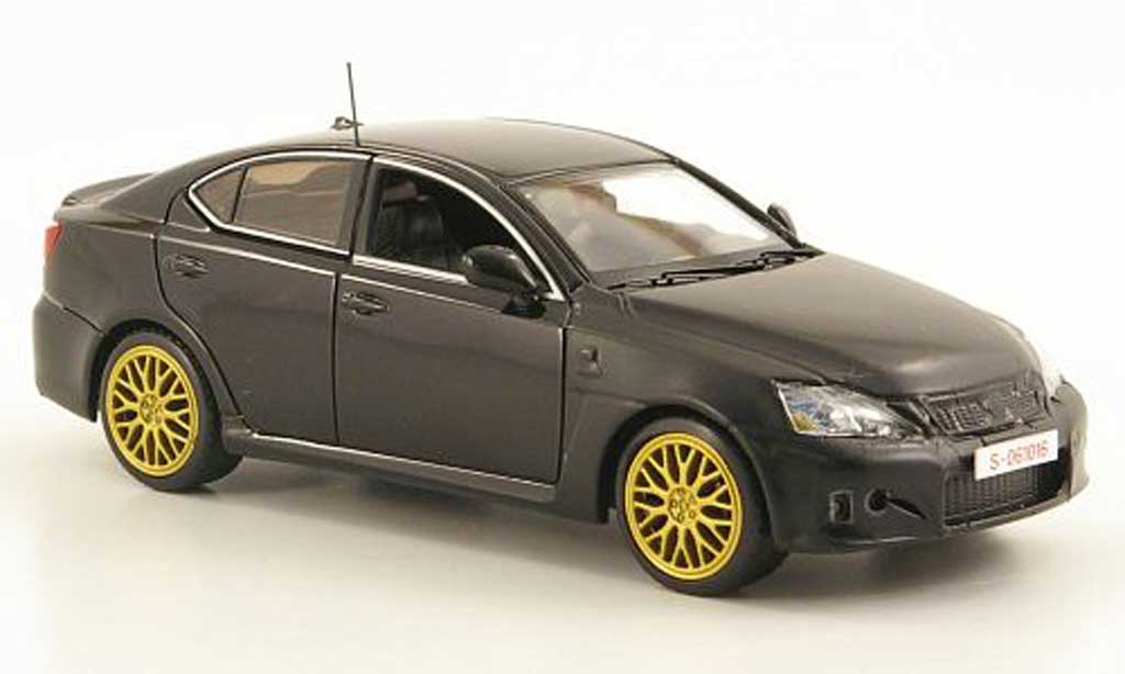 Lexus IS 1/43 Kyosho F zwart/mattzwart LHD Testfahrzeug Nurburgring modelauto