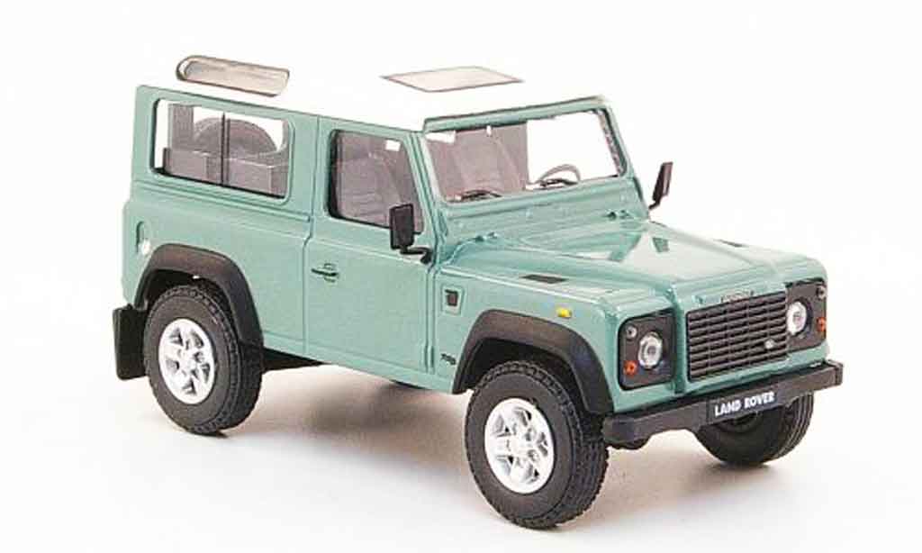 Land Rover Defender 1/43 Cararama grun wit modelauto