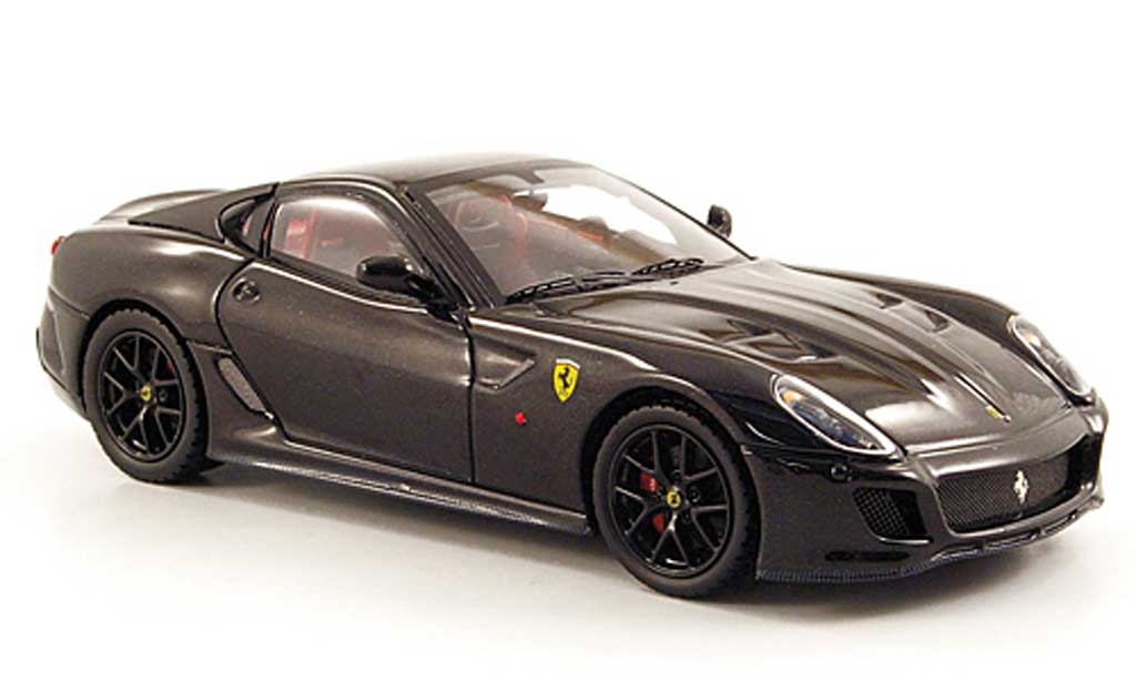 Ferrari 599 GTO 1/43 Hot Wheels Elite GTO zwart (Elite) modelauto