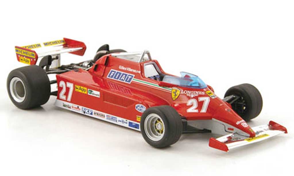 Ferrari 126 1981 1/43 Hot Wheels Elite 1981 CK No.27 G.Villeneuve GP Monaco (Elite) modelauto