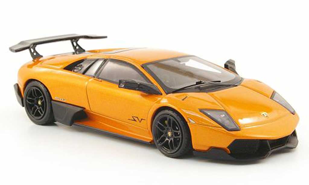 Lamborghini Murcielago LP670 1/43 Hot Wheels Elite LP670 SV oranje (Elite) modelauto