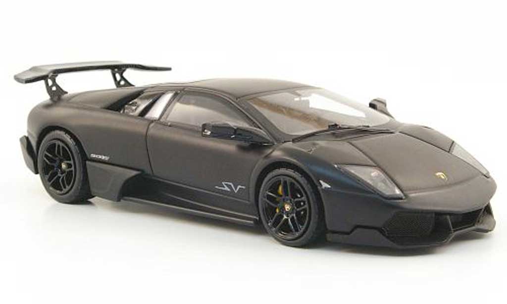Lamborghini Murcielago LP670 1/43 Hot Wheels Elite LP670 SV mattzwart (Elite) modelauto