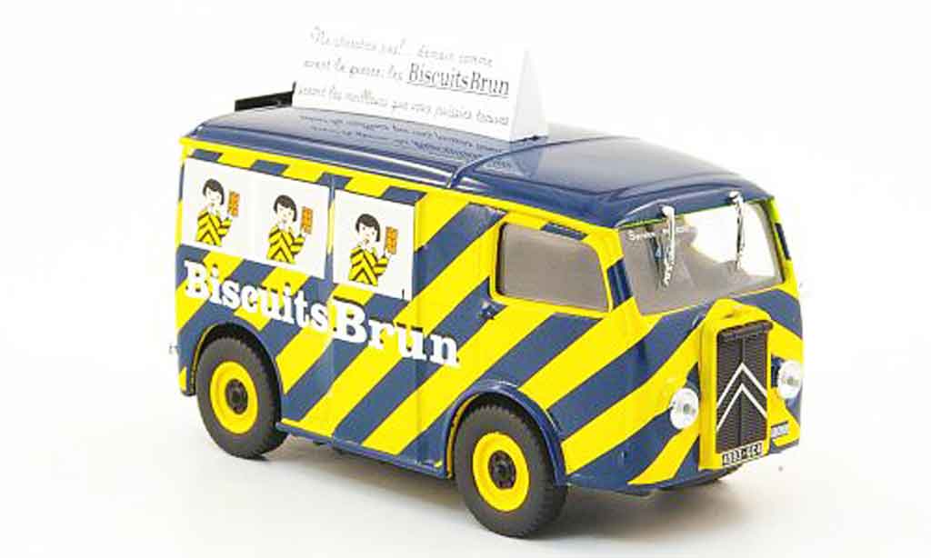 Citroen TUB 1/43 IXO biscuits brun modelauto