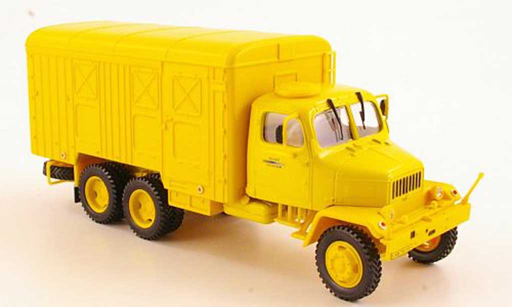 Praga V3S 1/43 Abrex Kasten geel Telekom modelauto