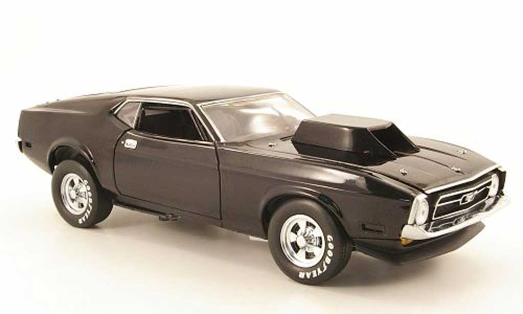 Ford Mustang 1971 1/18 Sun Star 1971 pro stock drag car zwart modelauto