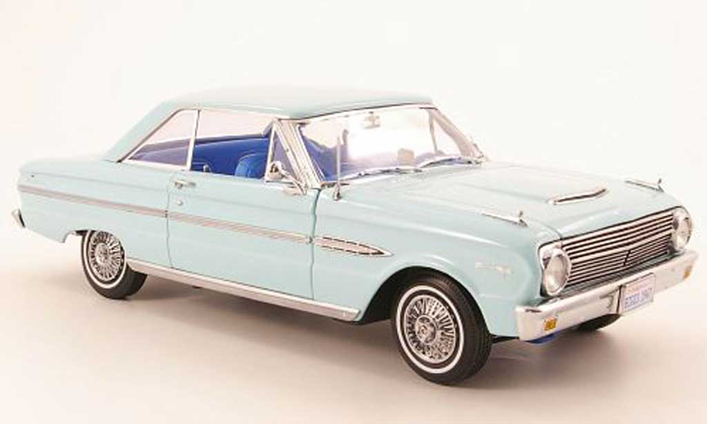 Ford Falcon coupe 1/18 Sun Star coupe hard top blauw clair 1963 modelauto