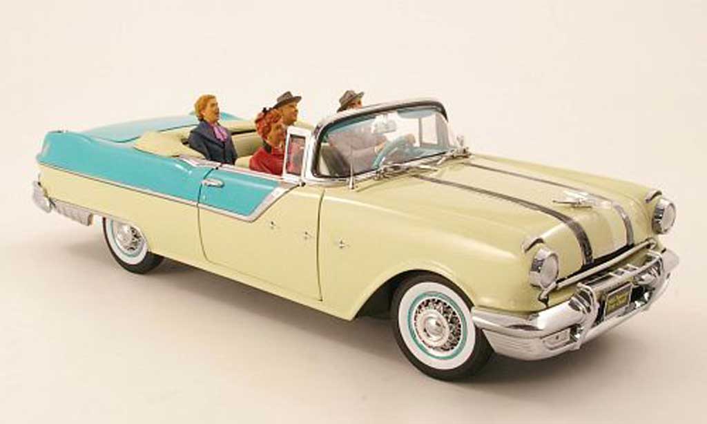 Pontiac Star Chief 1/18 Sun Star Cabriolet beige/mint 1955 modelauto