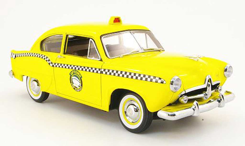 Kaiser Henry Taxi 1/18 Sun Star j uptown cab company geel 1951 modelauto