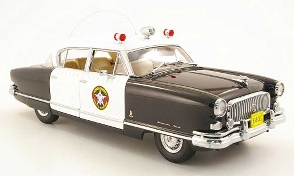 Nash Ambassador 1/18 Sun Star airflyte kenosha county sheriffs dept. polizei (us) 1952 modelauto
