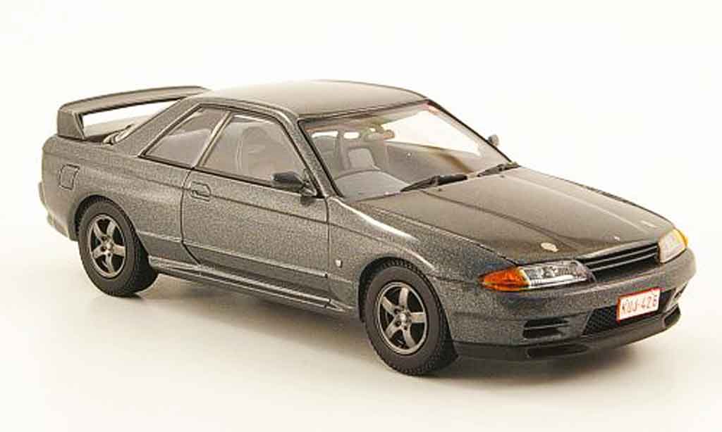 Nissan Skyline R32 1/43 Kyosho R32 GT R grijs modelauto