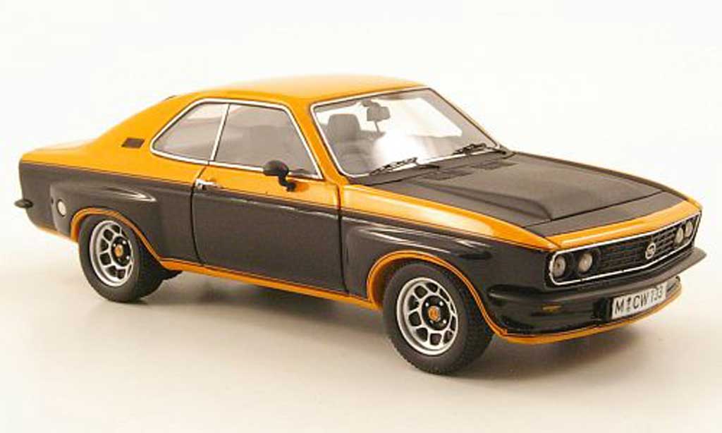 Opel Manta 2800 1/43 Neo 2800 TE oranje/zwart/mattzwart lim. Aufl. 300 1975 modelauto