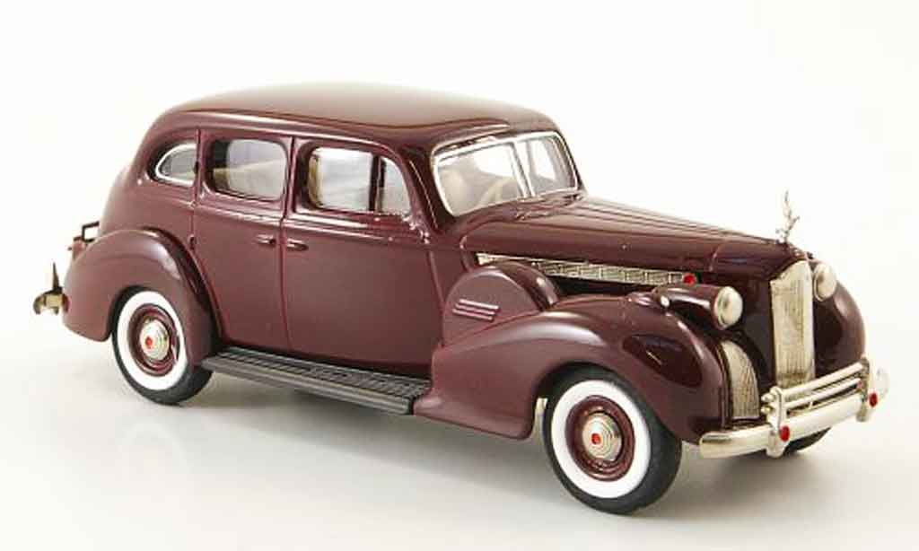 Packard Super 8 1/43 Rextoys Sedan rood 1940 modelauto