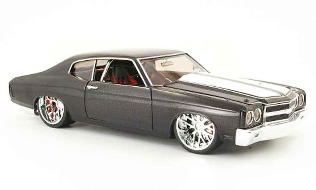 Chevrolet Chevelle 1970 1/18 Hot Wheels 1970 zwart tuning version modelauto