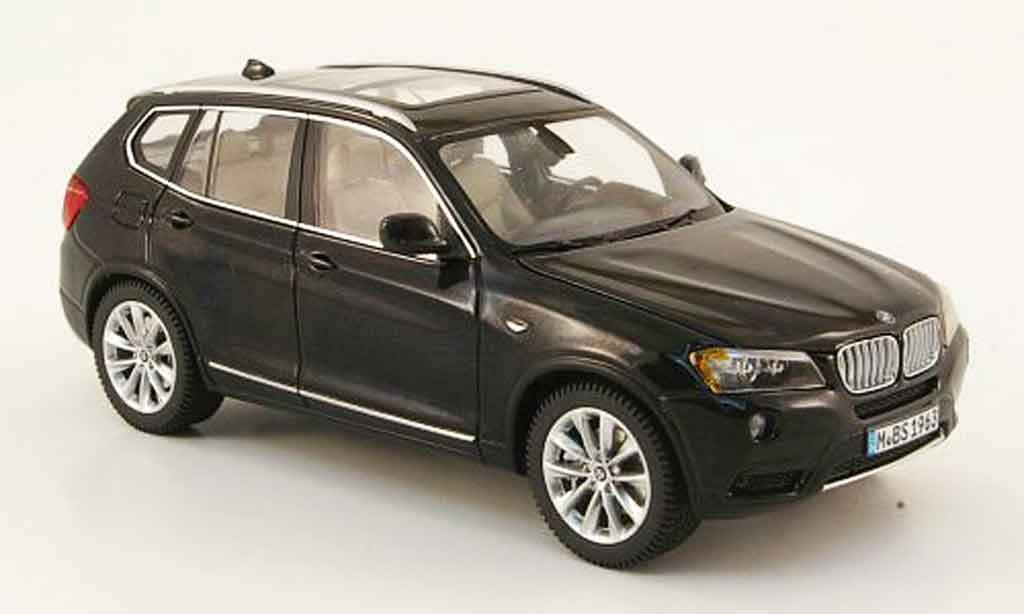 Bmw X3 F25 1/43 Schuco F25 zwart 2010 modelauto