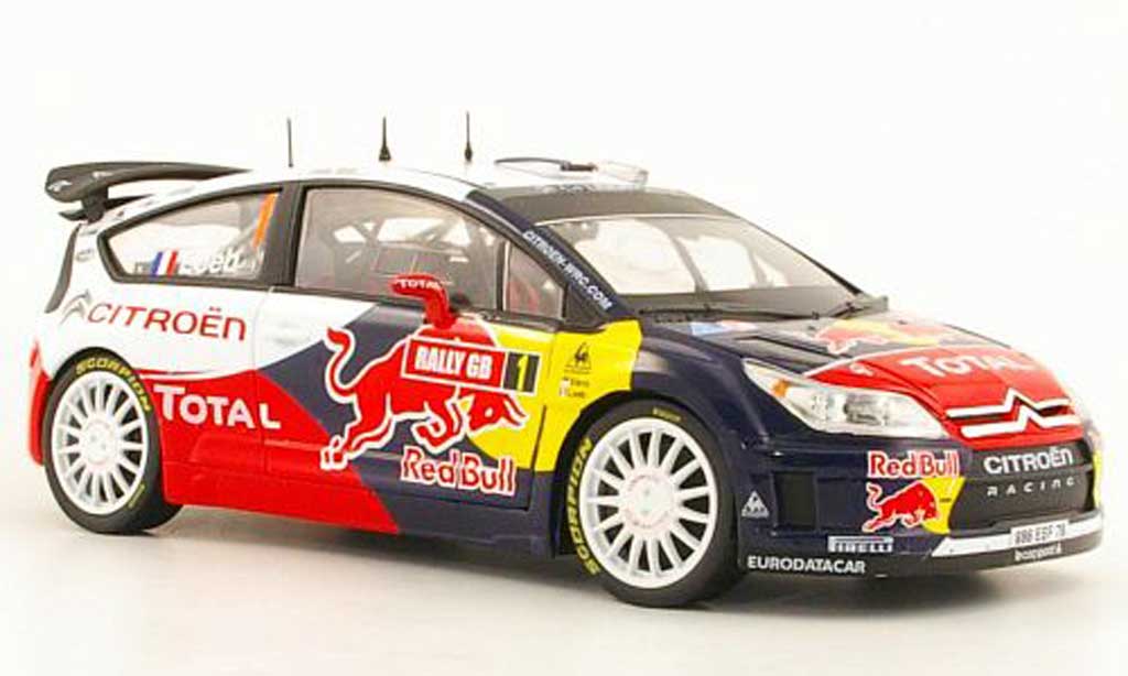 Citroen C4 WRC 2009 1/18 Norev WRC 2009 No.1 Total / Red Bull S.loeb / D.Elena Rally GB modelauto