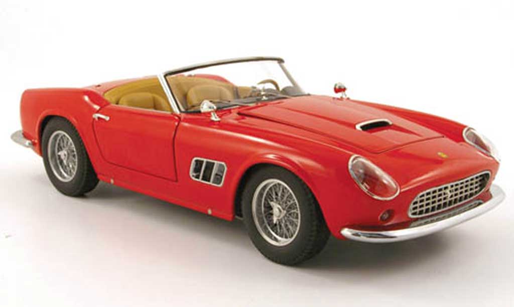 Ferrari 250 GT California 1/18 Hot Wheels GT California spider rood modelauto