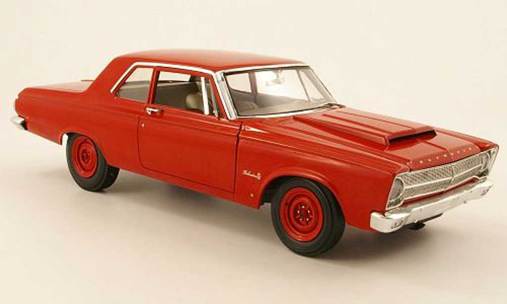 Plymouth Belvedere 1/18 Highway 61 ii r01 rood 1965 modelauto