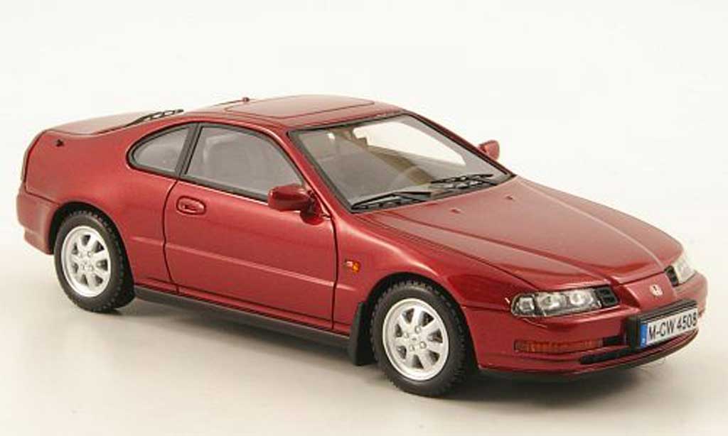 Honda Prelude 1992 1/43 Neo 1992 MKIV rood lim. Auflage 300 Stuck modelauto