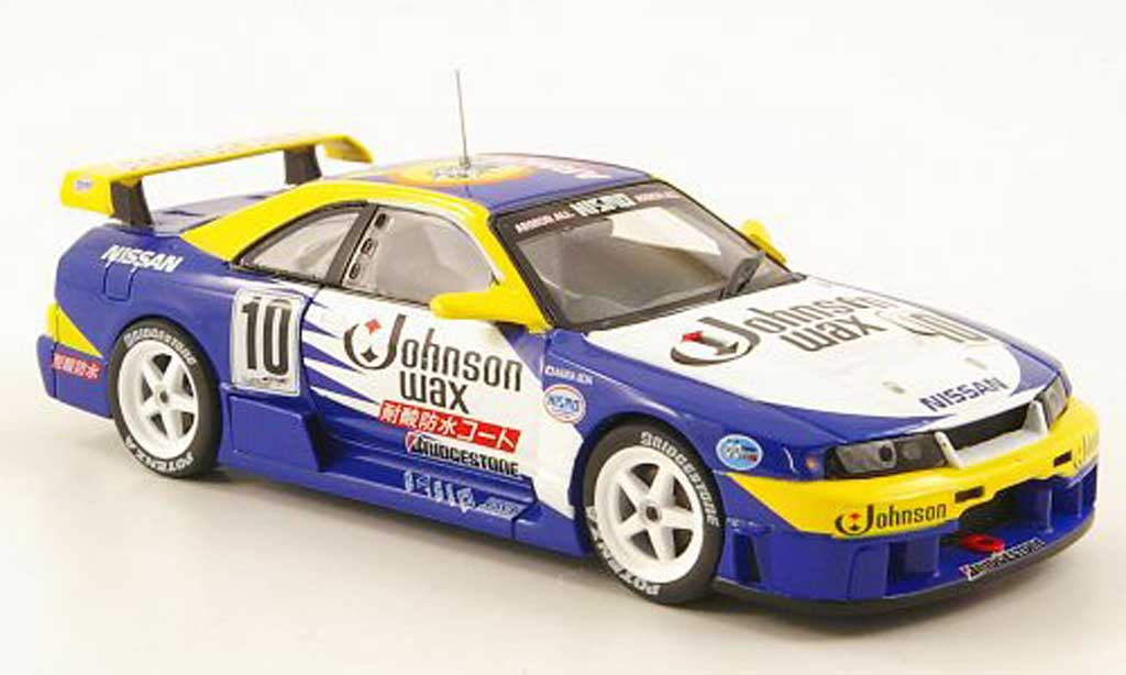 Nissan Skyline R33 1/43 Ebbro R33 GT-R No.10 Johnson Wax JGTC 1995 modelauto