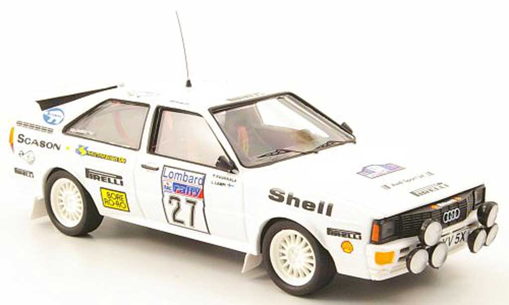 Audi Quattro 1/43 Trofeu No.27 Lampi/Kuukkala RAC Rally 1982 modelauto