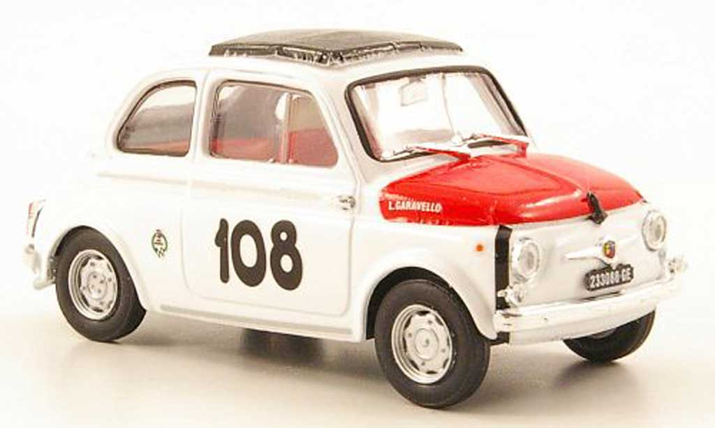 Fiat 595 1/43 Brumm Abarth No.108 Coppa Gallega 1965 modelauto