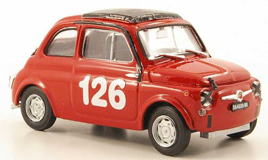 Fiat 595 1/43 Brumm Abarth No.126 Vallelunga 1965 modelauto
