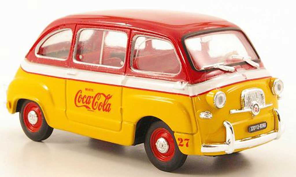 Fiat 600 1/43 Brumm D Multipla Coca Cola Olympiade Rom 1960 modelauto