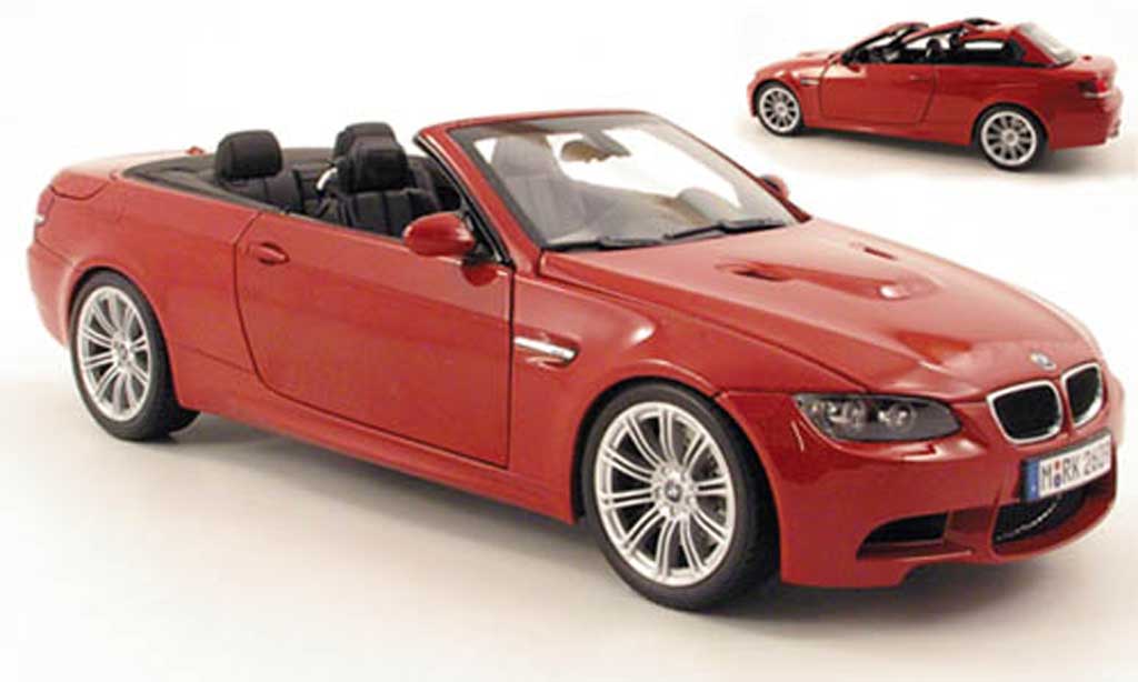 Bmw M3 E93 1/18 Kyosho E93 cabriolet rood modelauto