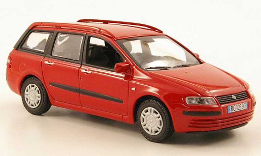 Fiat Stilo 1/43 Hachette SW rood 2002 modelauto