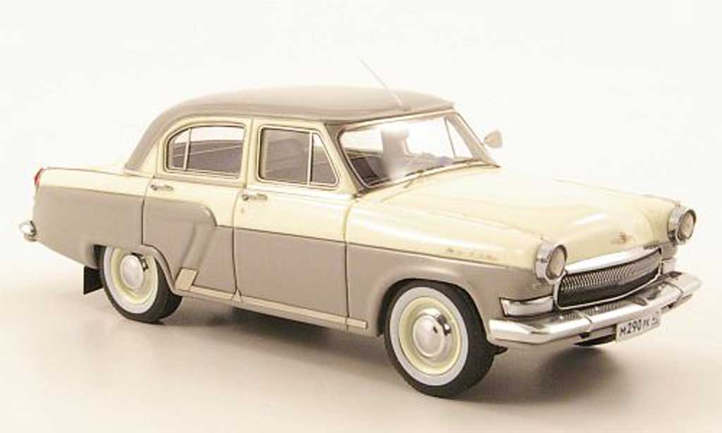 Gaz M21 1/43 Neo grijs/cremewit 1970 modelauto