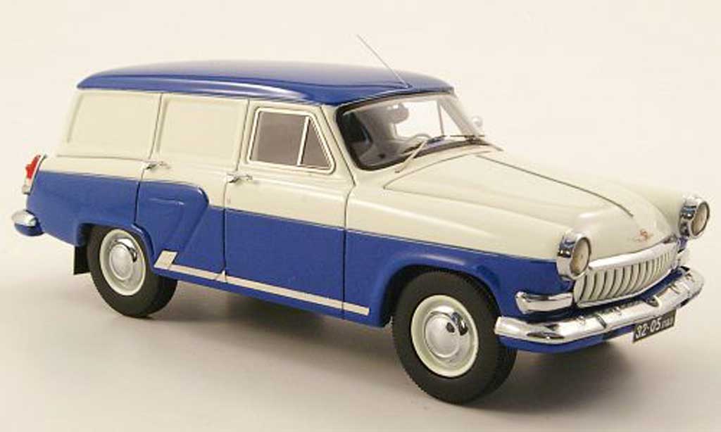 Gaz M22 1/43 Neo Kasten blauw/wit 1962 modelauto