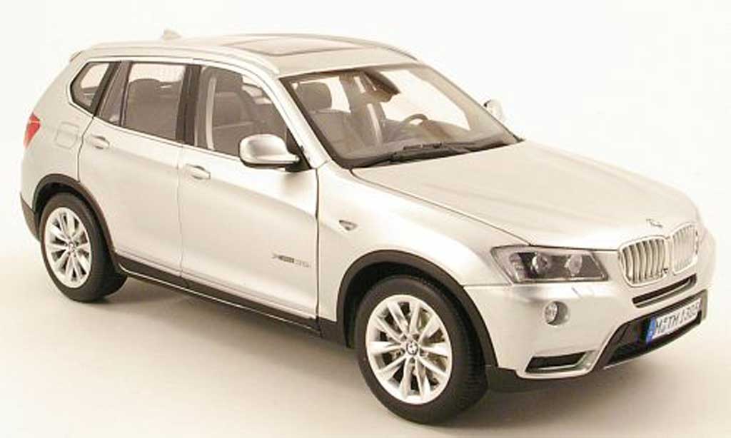Bmw X3 F25 1/18 Norev F25 grijs metallic 2010 modelauto