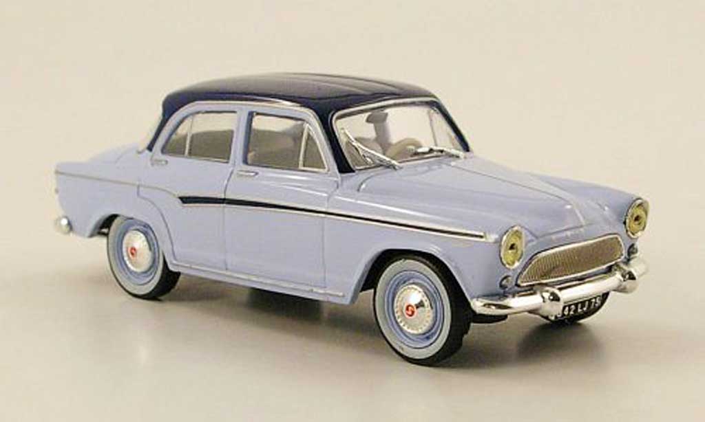 Simca P 60 1/43 Nostalgie Elysee blauw clair/zwart-blauw 1958 modelauto