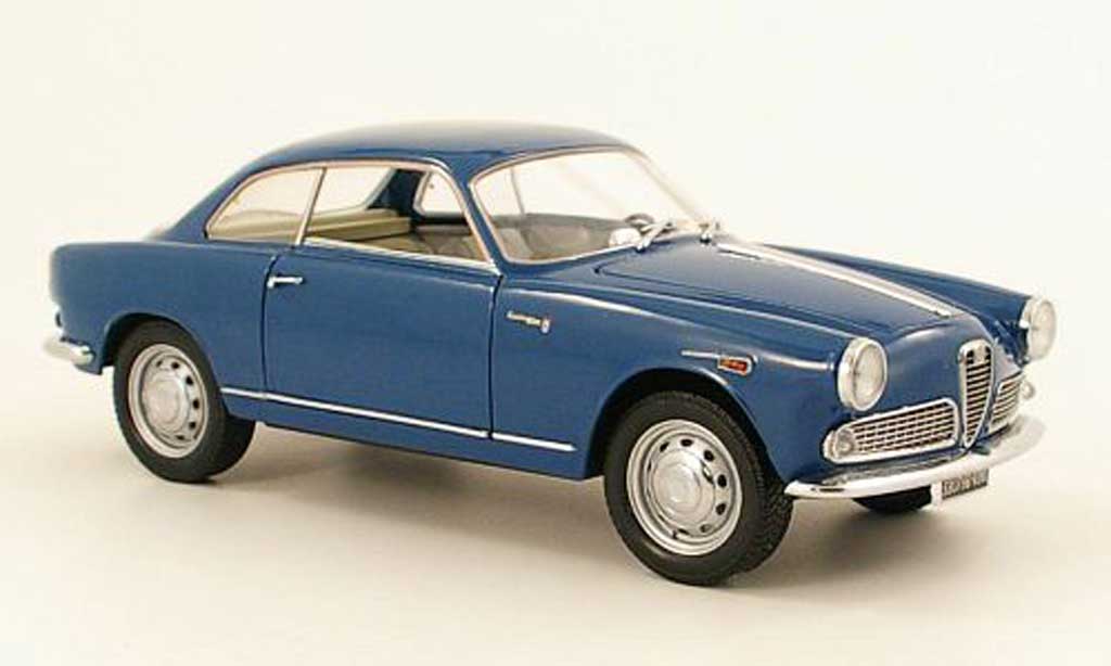 Alfa Romeo Giulietta 1/18 Mini Miniera sprint blauw modelauto
