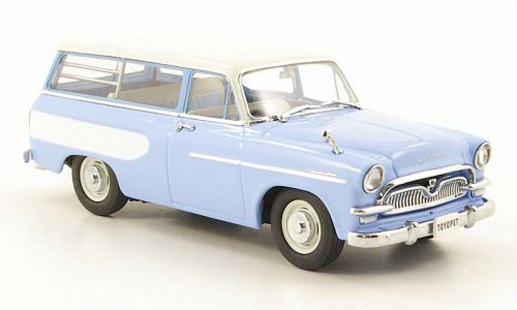 Toyopet Masterline 1/43 Ebbro Light Van blauw/wit 1959 modelauto