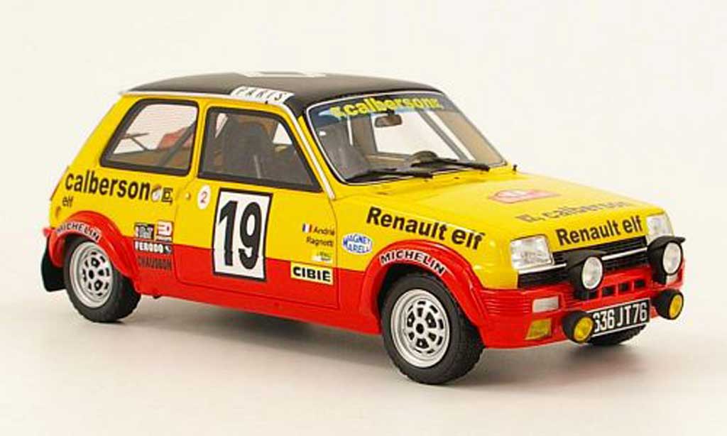 Renault 5 Alpine 1/18 Ottomobile Alpine no.19 calberson rallye monte carlo 1978 ragnotti/andre modelauto