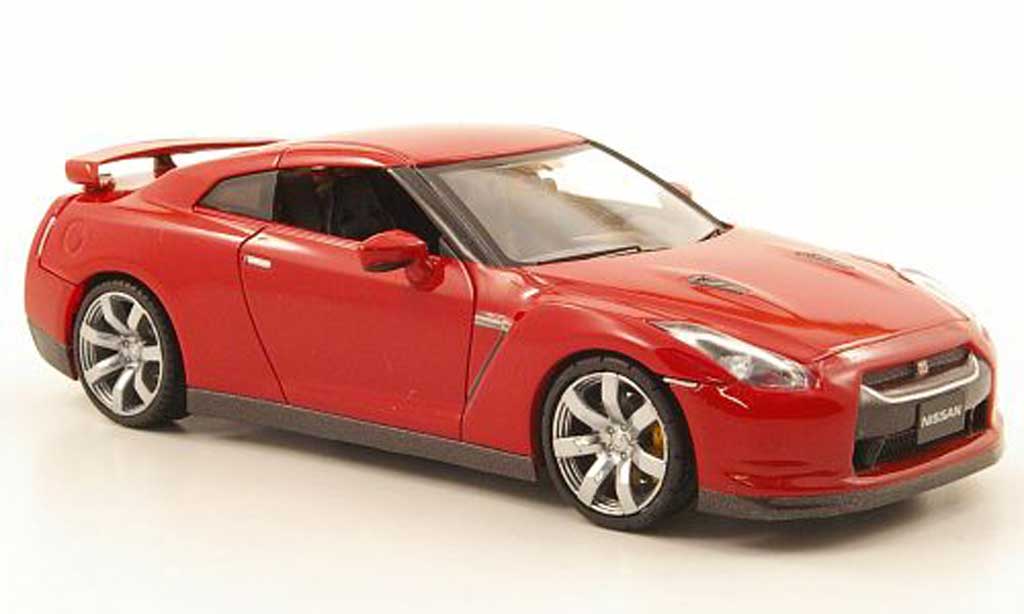 Nissan Skyline 1/43 Fujimi GT-R rood LHD 2007 modelauto