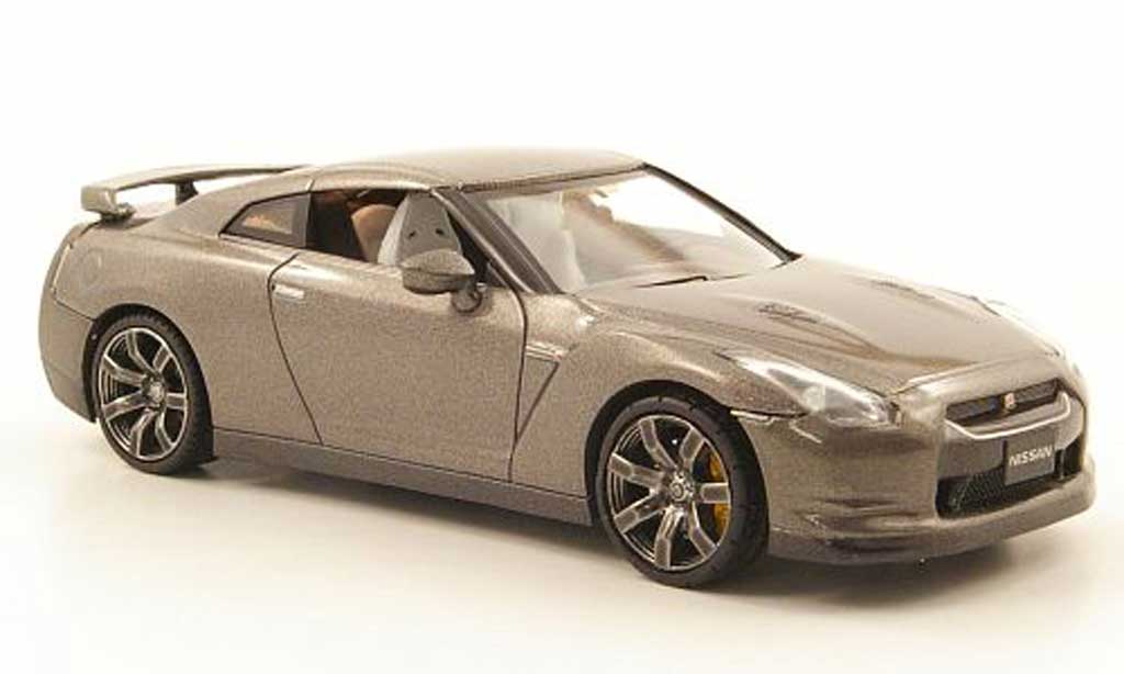 Nissan Skyline 1/43 Fujimi GT-R grijs LHD 2007 modelauto