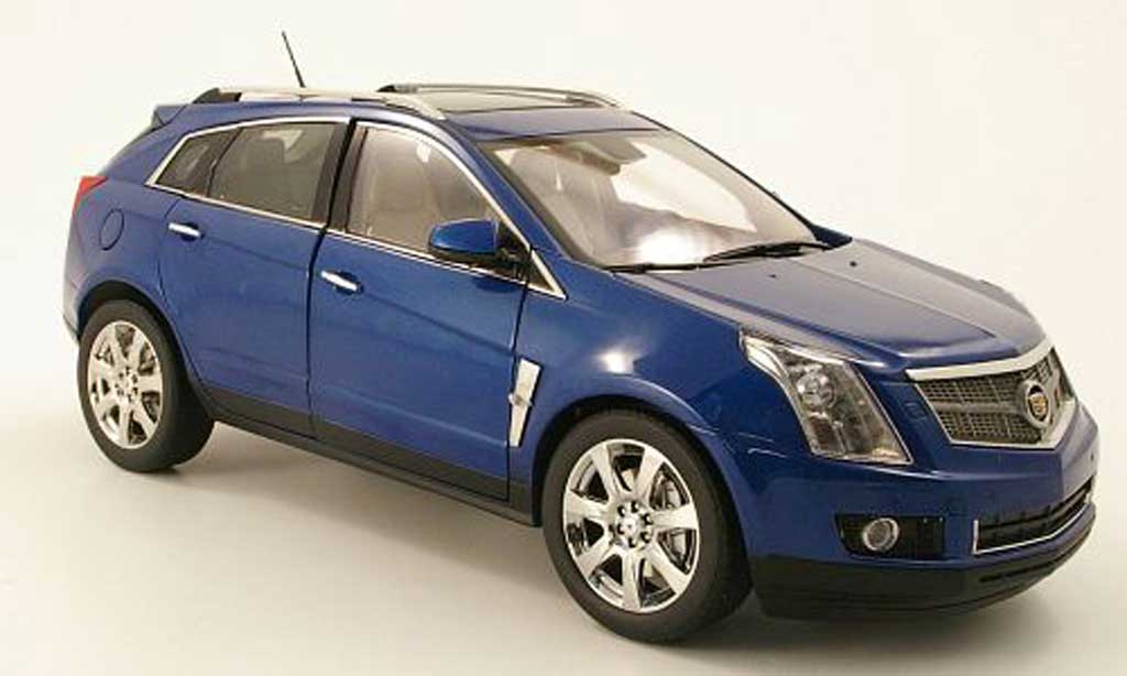Cadillac SRX 1/18 Kyosho crossover blauw modelauto