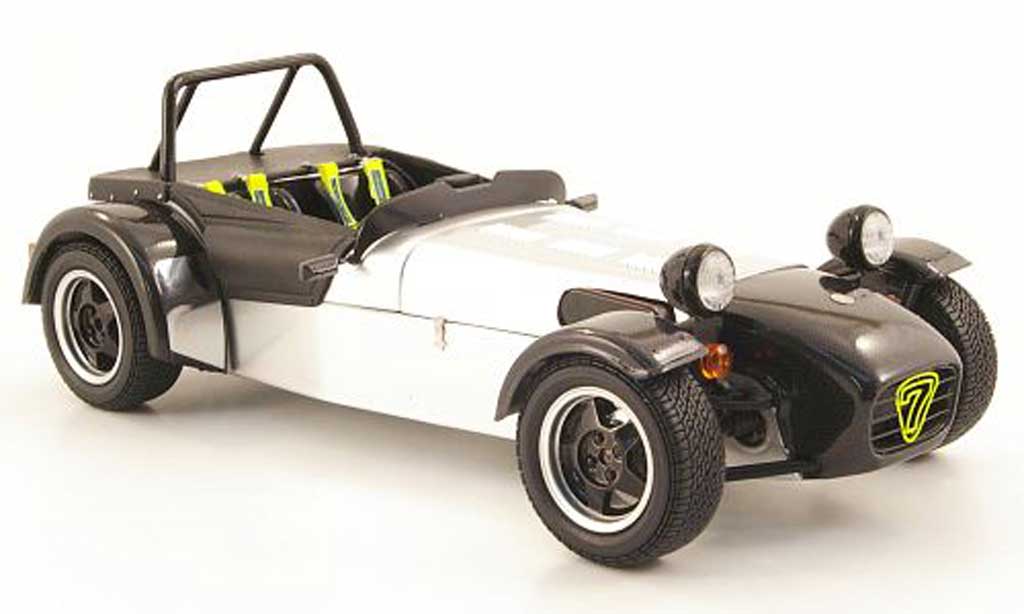 Caterham Super Seven 1/18 Kyosho jpe grijs metallic/zwart modelauto