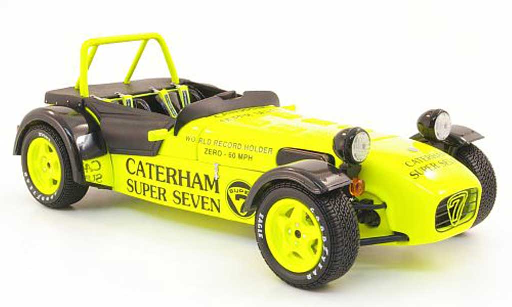 Caterham Super Seven 1/18 Kyosho jpe geel modelauto