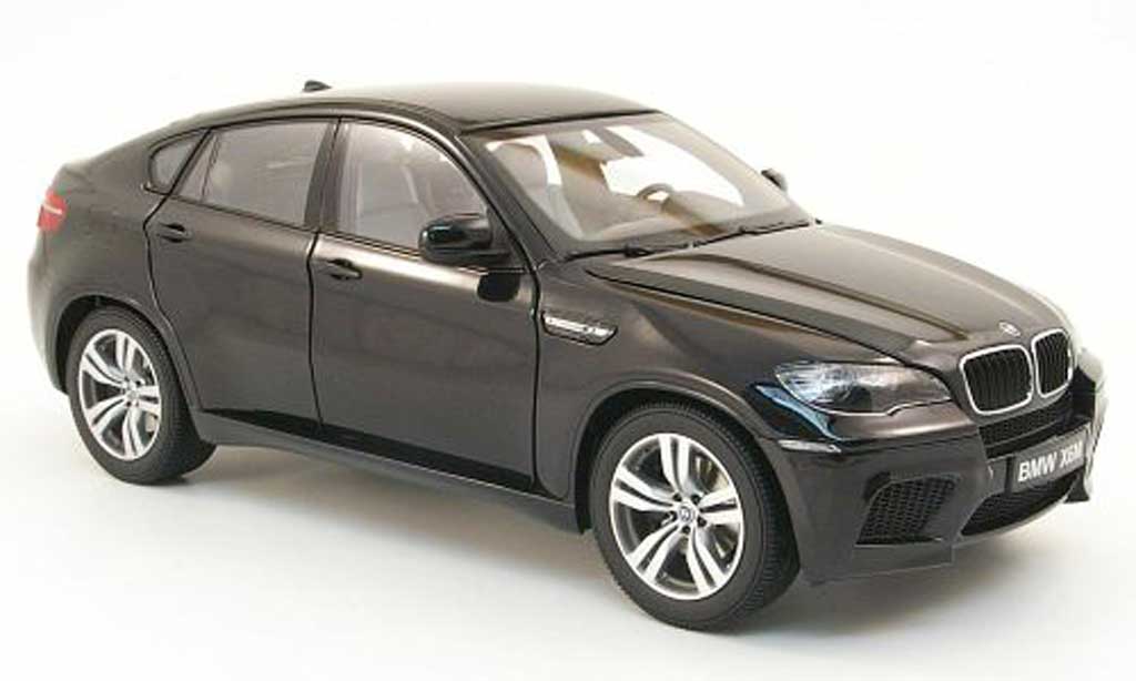 Bmw X6 E71 1/18 Kyosho E71 M zwart 2009 modelauto