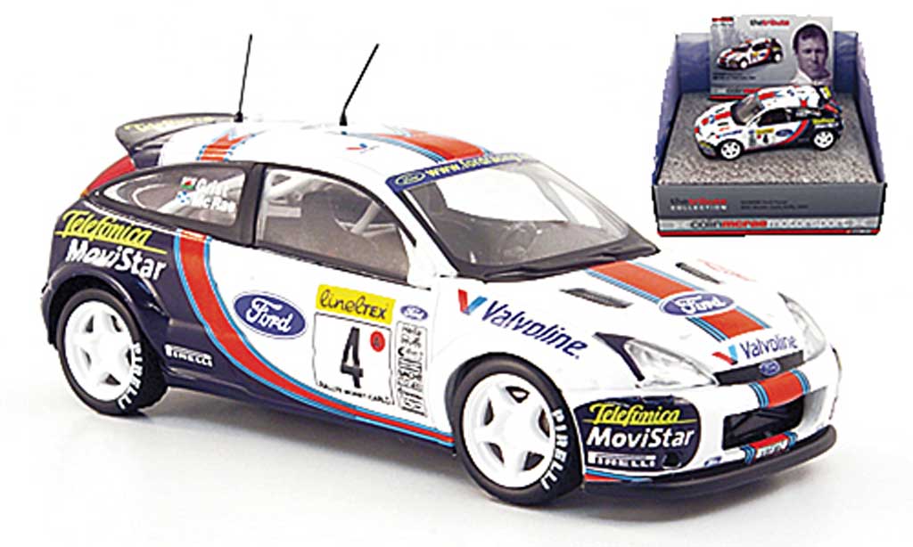 Ford Focus RS WRC 1/43 Vanguards RS WRC No.4 /Telefonica McRae/Grijst Rally Monte Carlo 2001 modelauto